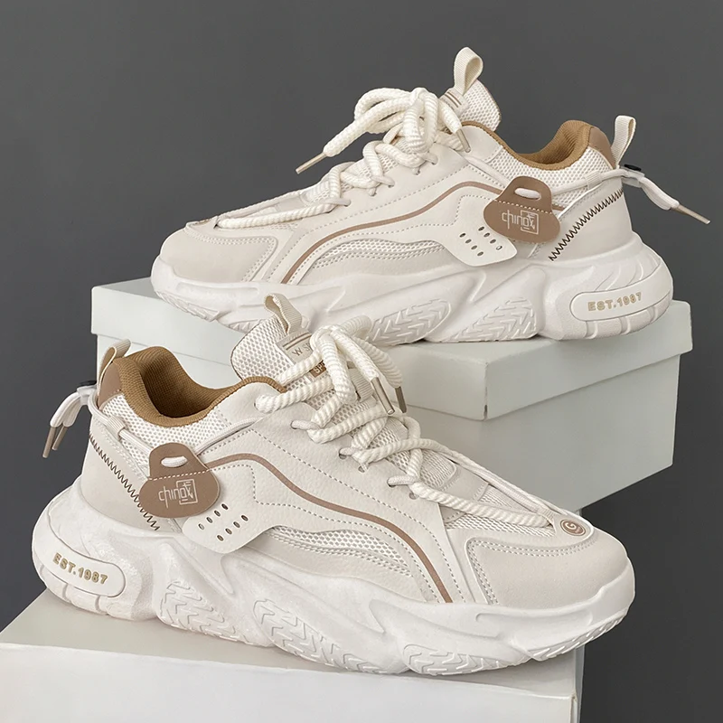 Breathable Mesh Men's High Top Sneakers - Comfortable Hot Running Shoes For Outdoor & Street Style - &