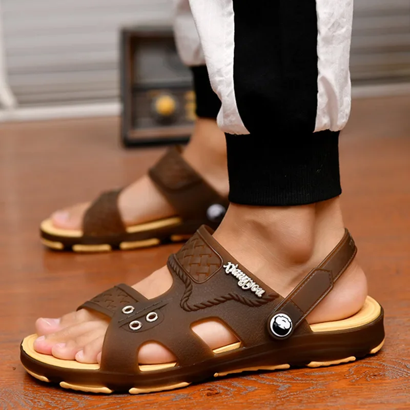 Gladiator sandals open-toe 2025 platform outdoor beach sandals Roman shoes anti-skid summer new casual shoes New men's sandals