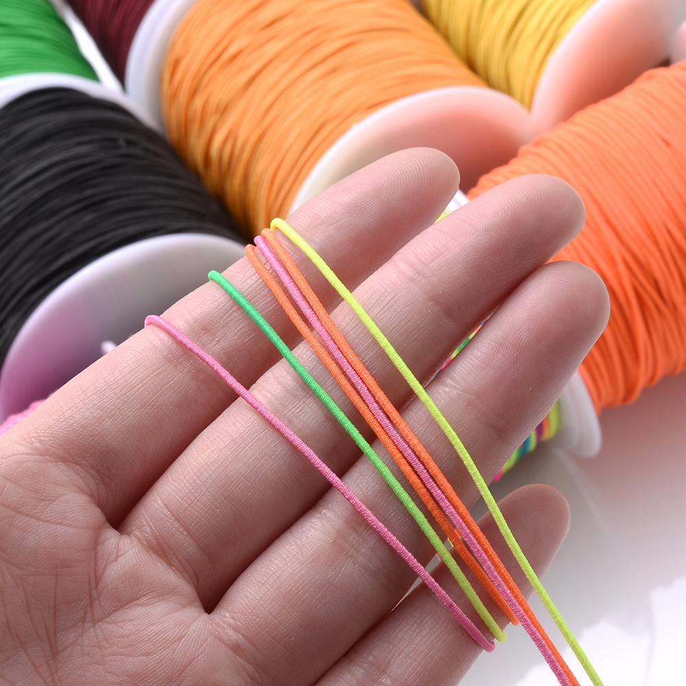 iYOE 100m/Roll 1mm Elastic Cord Thread Gradient Stretchy String For Jewelry Making Necklace Bracelet Diy Sewing Supplies