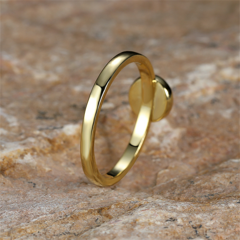 Female Male Single Round Stone Ring Gold Color White Fire Opal Rings For Women Men Wedding Bands Minimalist Thin Ring Jewelry