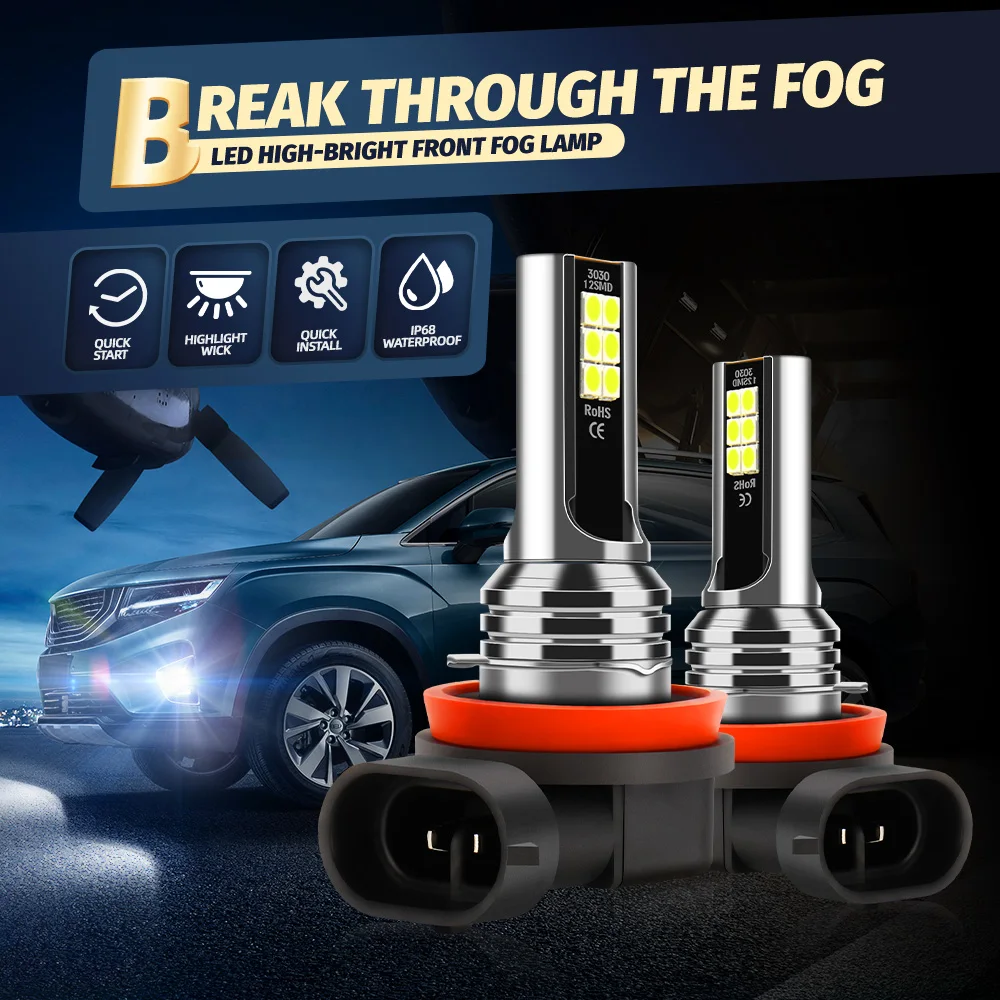 LED Headlight Bulbs H11 9005 HB3 Auto Lamp 360W 60000LM 9006 HB4 Car Fog Lights 12V For new Subaru Forester 2009 2025 2010 2011 2012 2013