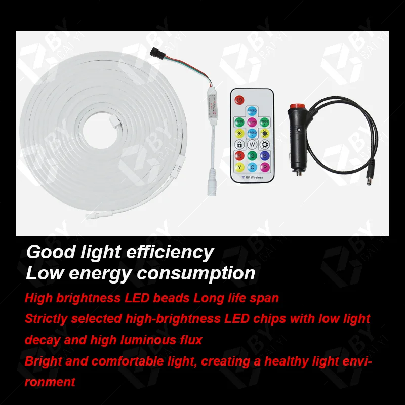 For Tesla Model Y Frunk Brighten 2025 LED Strip new Car LED land Stall Light Belt Waterproof Flexible Front Trunk Silicone Light Interior