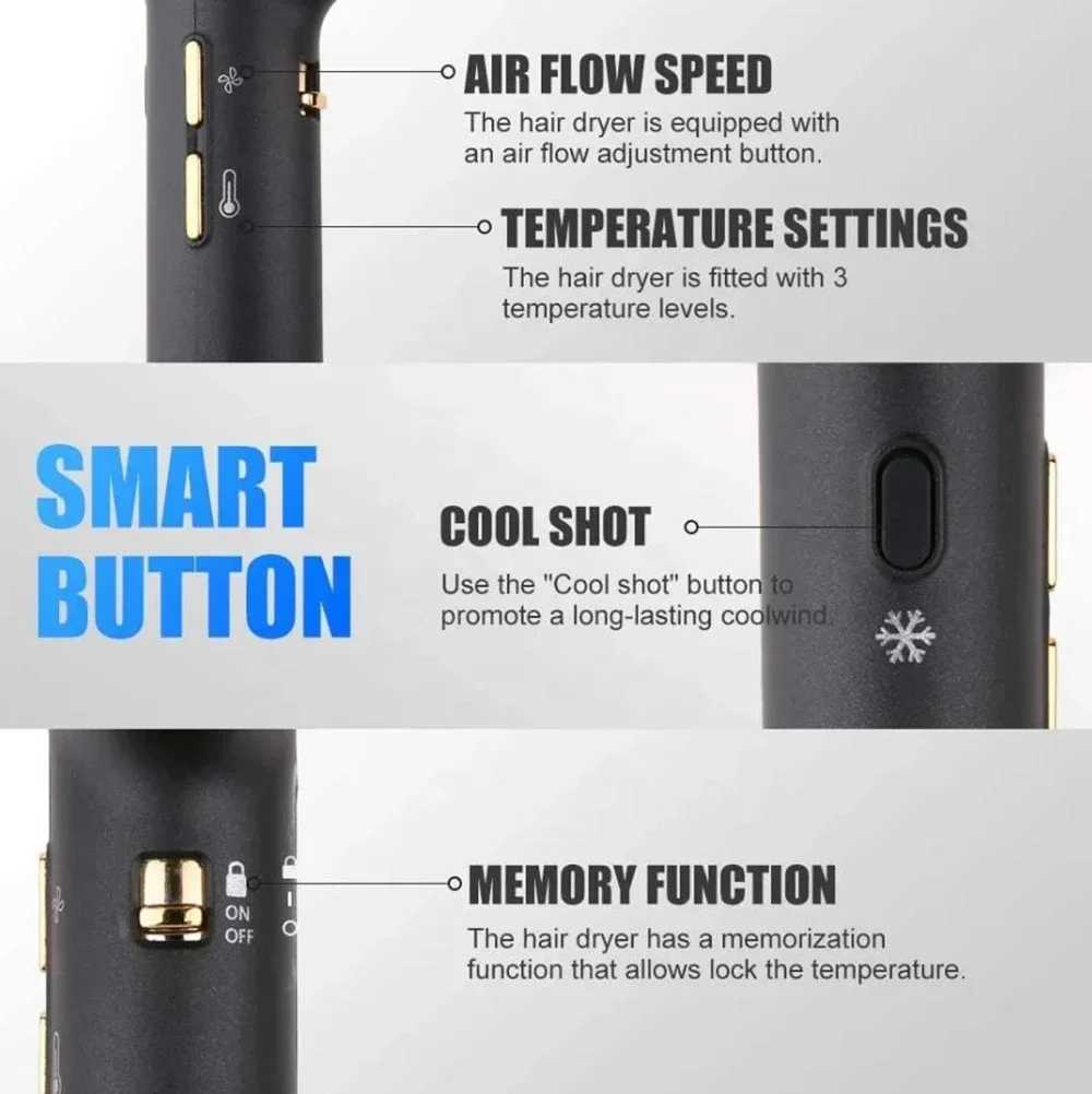Hair Dryers 110000rpm Brushless Professional Hair Dryer Negative Ion Blow Dryer High Speed Salon Blower Appliance Hair Care Styling Tools 240401