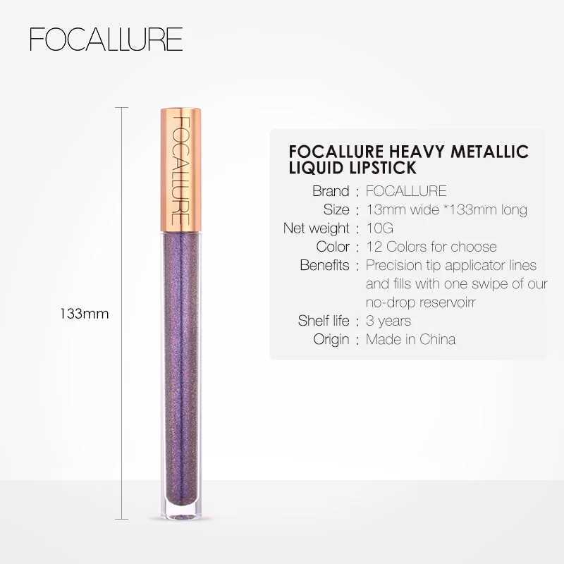 FOCALLURE 12 color chameleon lip gloss matte long-lasting bright moisturizing liquid lipstick beauty lipstick cosmetics W241101