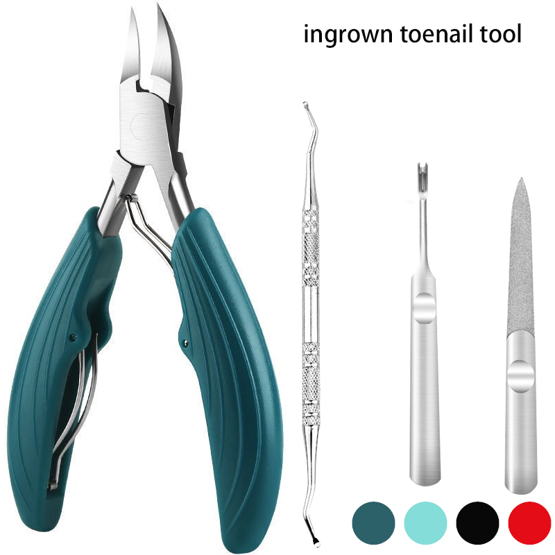2025 Professional Toe Nail Clippers Cutter ingrown toenail tool Thick Nails new Dead Skin Dirt Remover Super Sharp Curved Blade Nail Tool