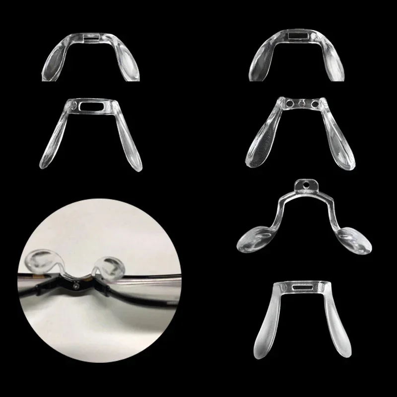 10pcs/set Plastic Anti Slip Glasses Nose Pads U Shaped Nose Pad For Eyeglasses Sunglass Glass Spectacles Eyewear Accessories