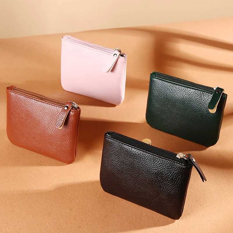 Vintage Coin Purse Women Mini Wallets Cluh With Zipper Keychain Small Coin Pouch Bag Female Pouch Key Card Holder WalletXJ241111