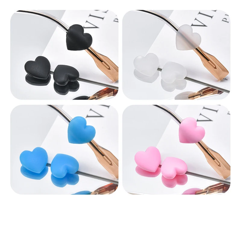 Colorful Heart 2025 Anti Slip Ear Hook Eyeglass Eye Glasses Silicone Grip new Sleeve Holder Spectacle Eyeglass Grip Eyewear Accessories