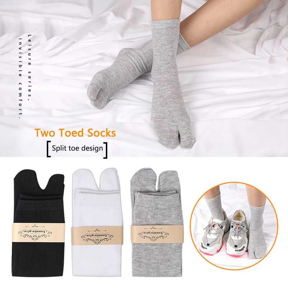 1-5PCS Women/Men Unisex Sandal Flip Flop Split Two Toes Sock Japanese Kimono Two Finger Deodorant Breathable Cotton LX241102