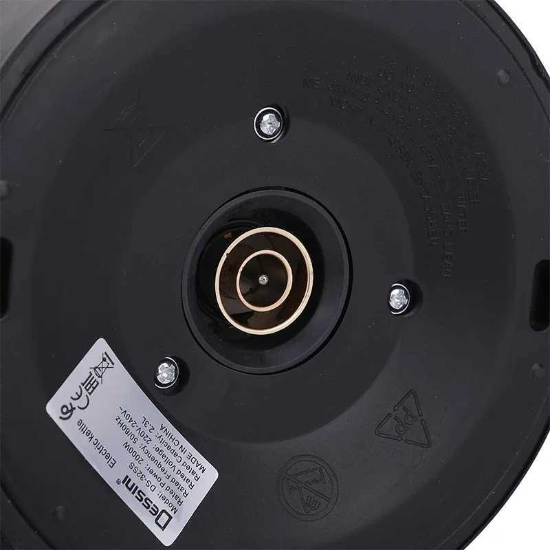 2L kettle kitchen utensils teapot black 2000W powerful portable kettle safe automatic close Y241102