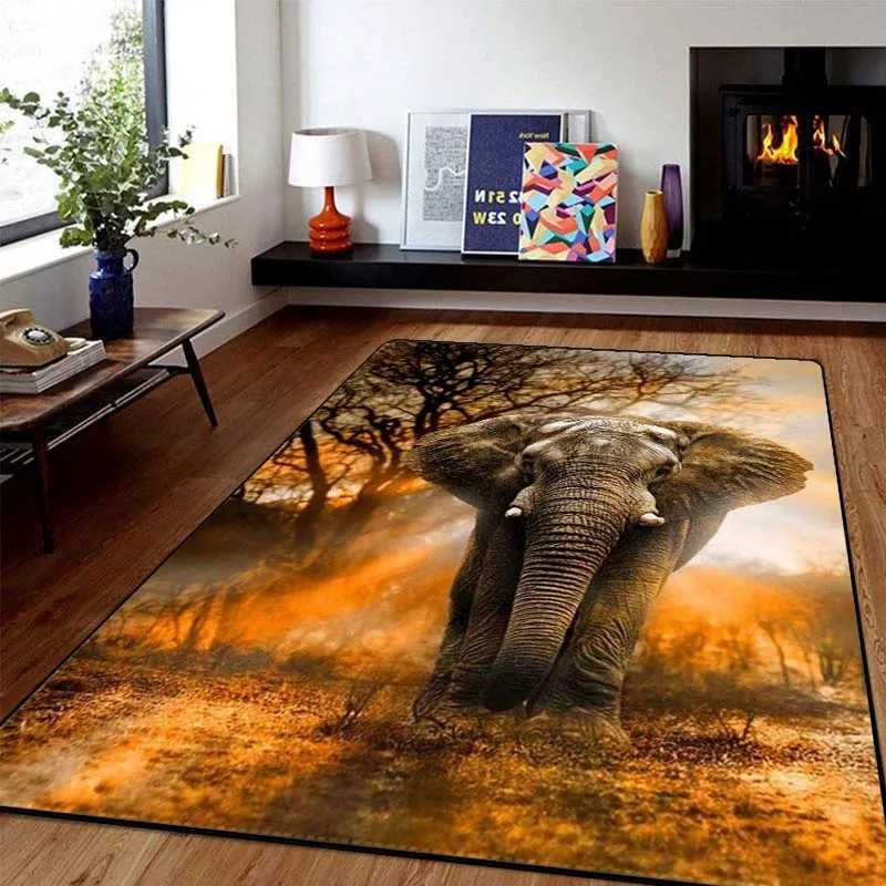 Creative 3D Animals Printing Carpet Rug Tiger Lion Leopard Door Large Mat Bath Mat for Living Room Bedroom Entrance DecorationXJ241101