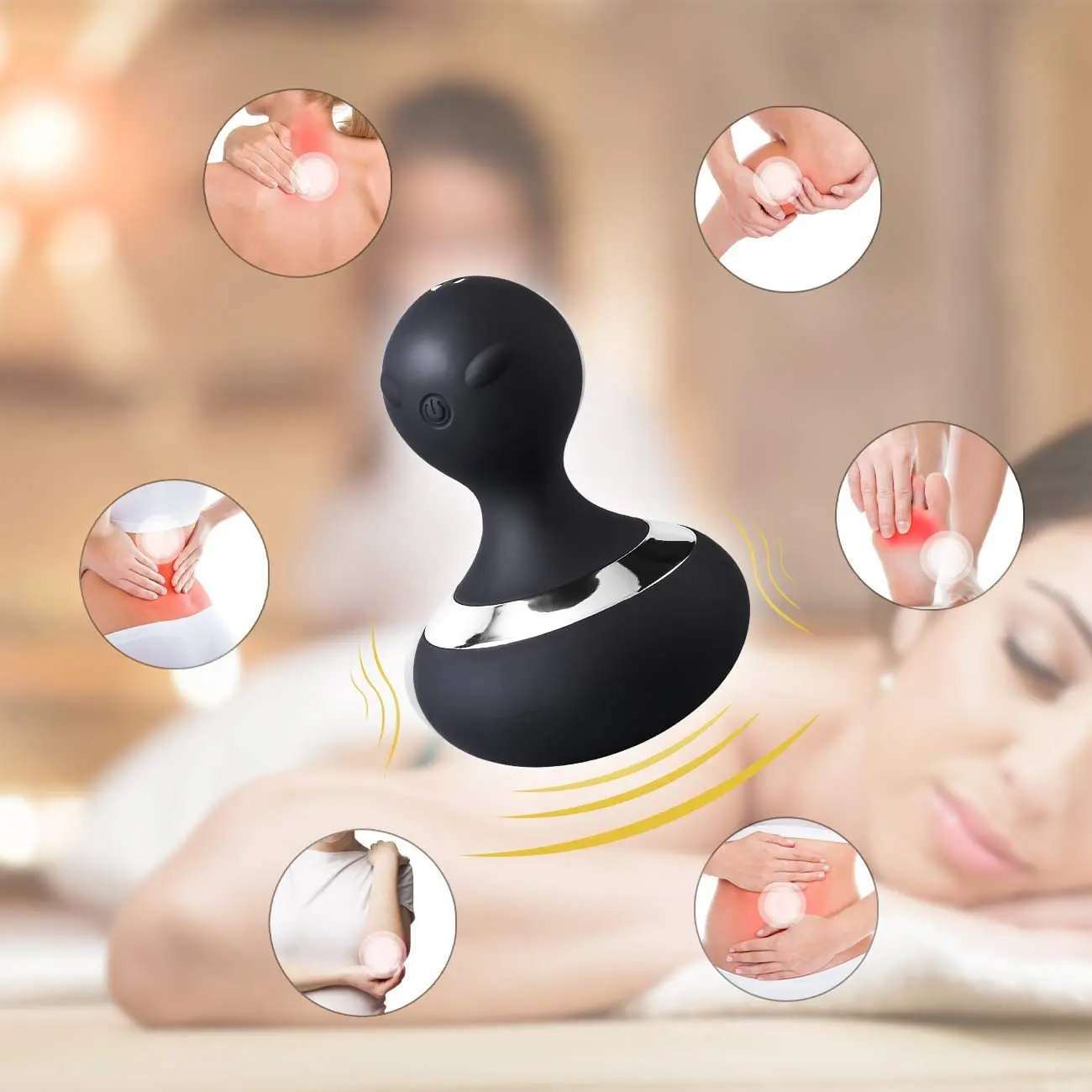 Personal Massager 8 Powerful Speeds 20 Patterns Portable Electric Handheld Massage Tool Full Body Massage Relax for Back Neck