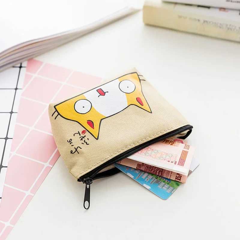 Fi Kaii Coin Purse Canvas Mini Floral Cluh Purse Women Girls Kids Cheap Coin Pouch Change Purses Cluh Bags WholesaleXJ241111