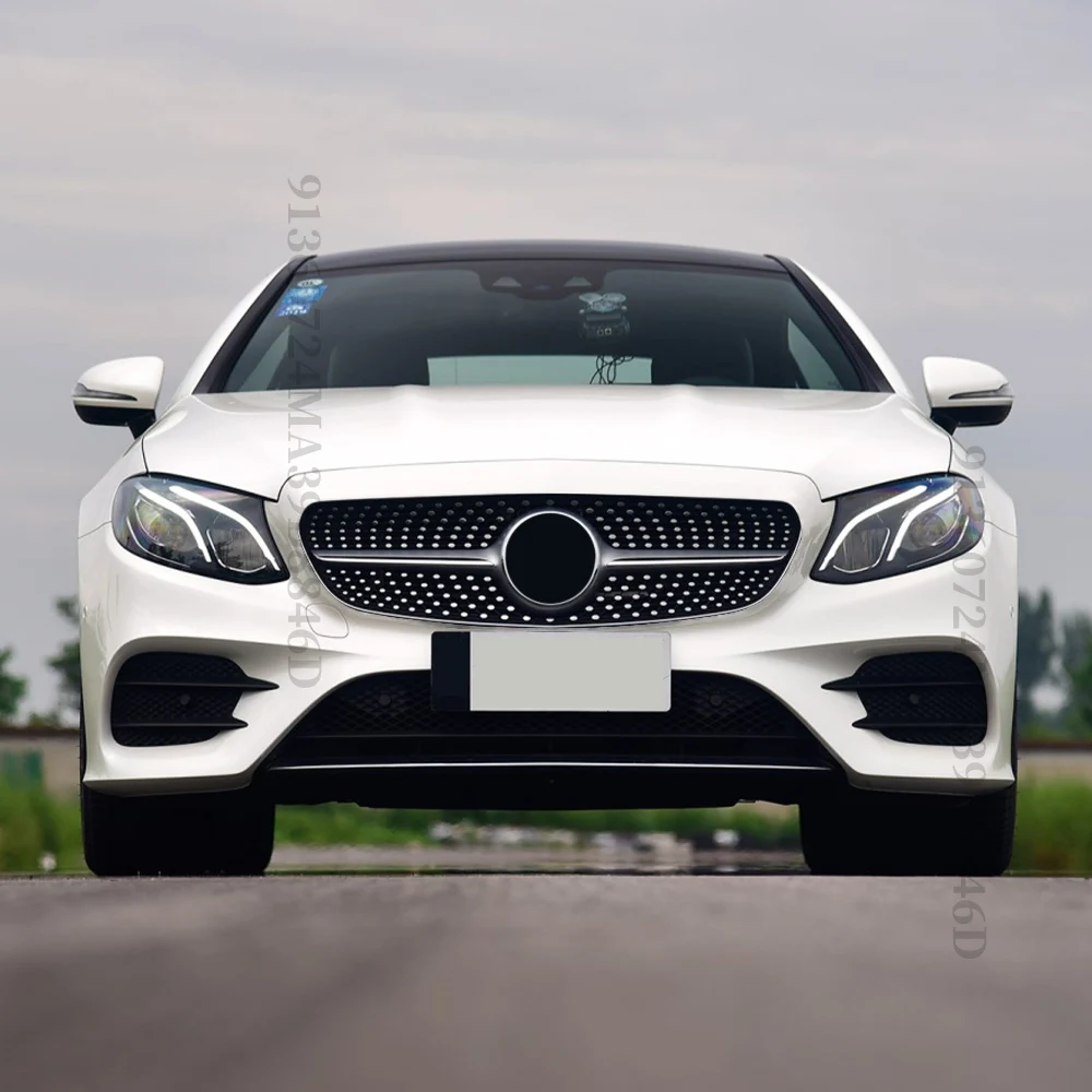 Front Bumper Grille Hood Grill For Mercedes W213 C238 A238 E Class E300 E200 E260 2016-2020 Perfect Match E63 GT Diamond Style
