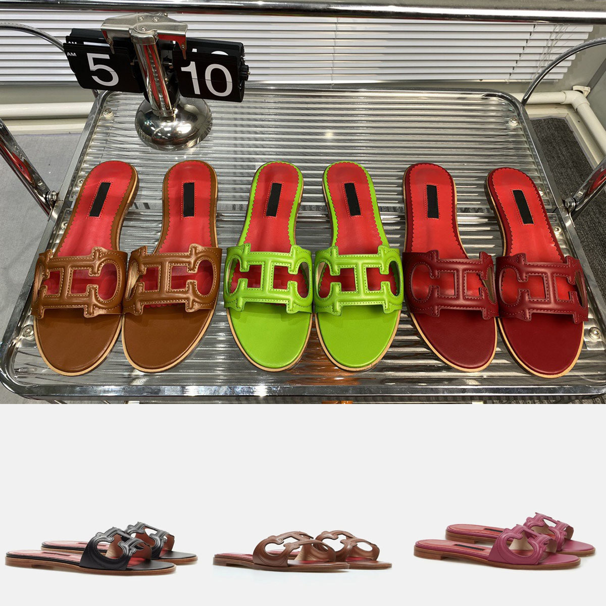 Summer CH Slippers Women Shoes Luxury Sandals Designer Flip Flop Slide Low Top DHgate Loafers Bloom Sandale Career Sandal Double Tazz Slippers Woman Hotel Slipper