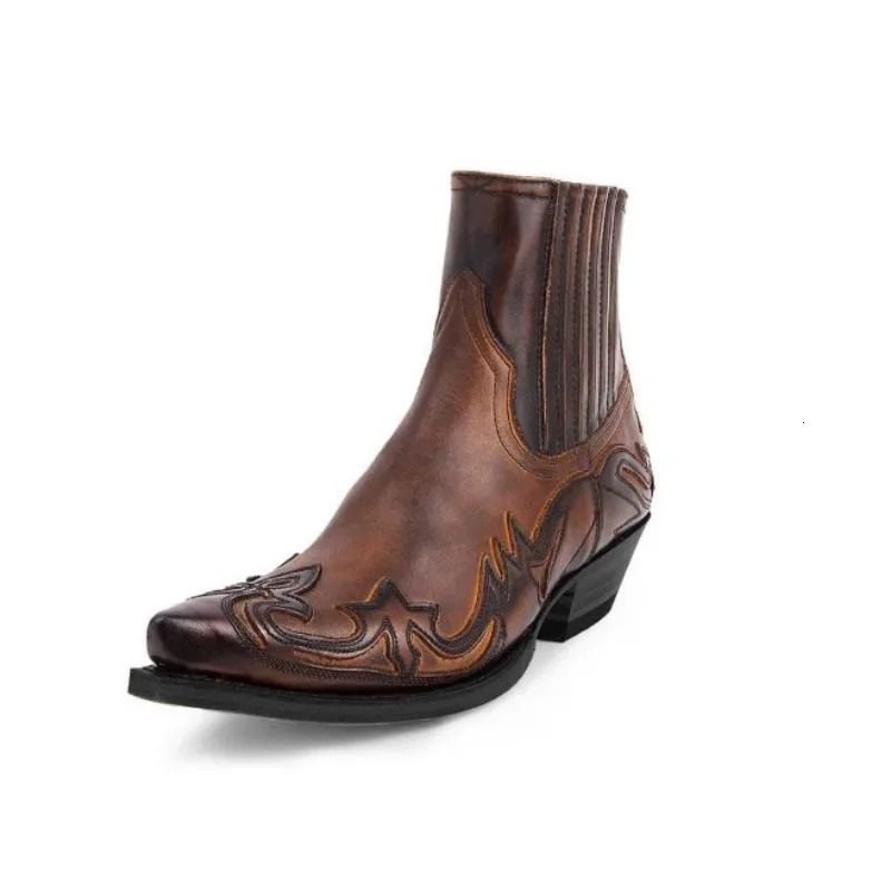 Womens 35-48 embroidered n corner shoes mens ankle boots womens unisex leather boots 241031