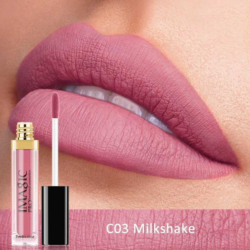 IMAGIC 12 color durable waterproof matte light velvet smooth lipstick silk sexy lipstick Korean cosmetics W241101