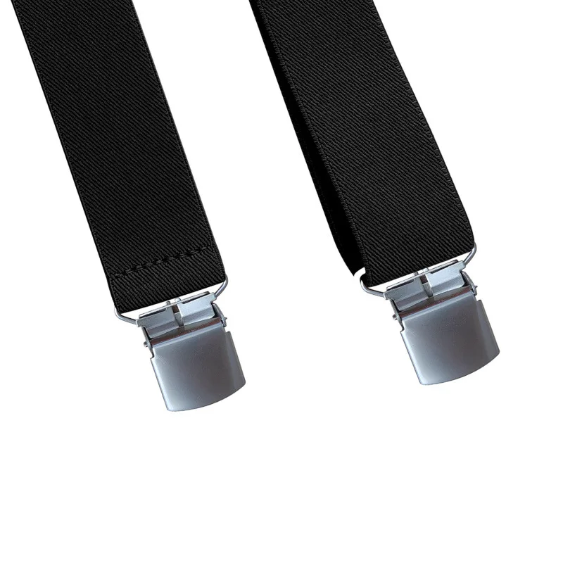 Heavy Duty Work Suspenders for Men 3cm Wide X new Back 2025 with 4 Strong Clips Adjustable Elastic Trouser Pants Braces Straps Dad Gifts