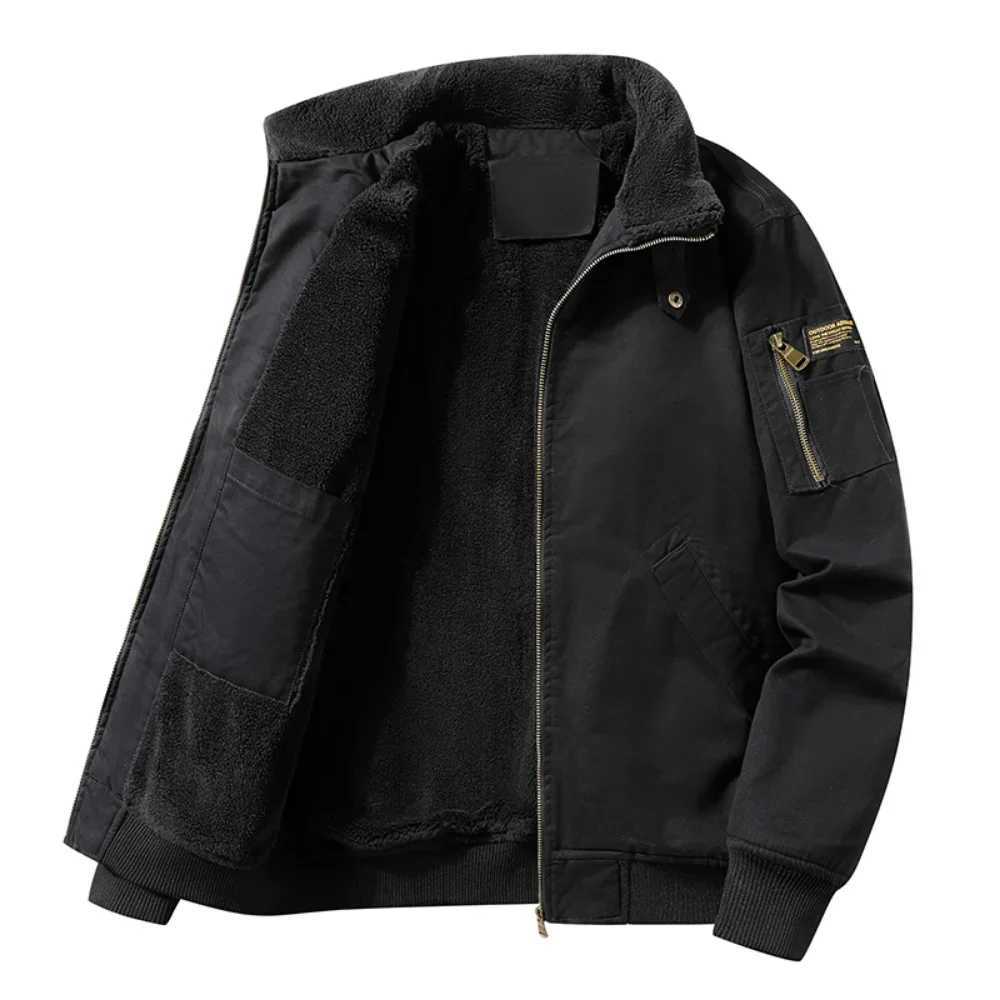 Winter Parkas jacket mens cotton Windbrr bomber jacket military mens tactical jacket mens cargo casual jacket mens clothing 2024 W241102