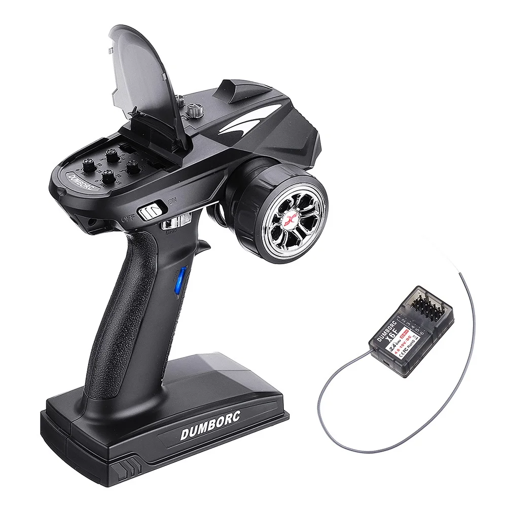 DUMBORC X6FG X6F X6DC X6DCG 2.4G 6CH Receiver with Gyro for DUMBORC X6 X4 X5 Transmitter Remote Controller LED light Rc Car Boat