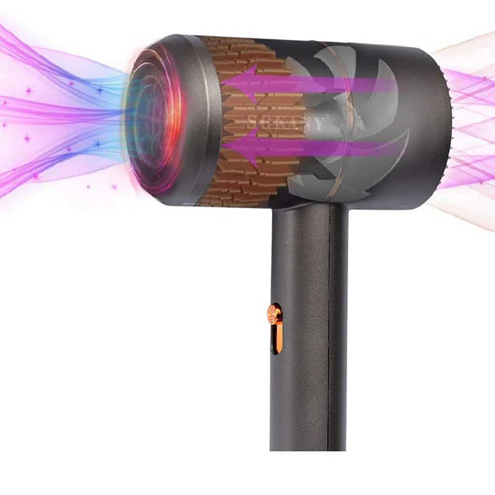 Hair Dryers 1000W Hairdryer Brush Lightweight Home Travel Hair Dryer With Diffuser Household Styler Fast Drying Travel Blow Dryer 240401