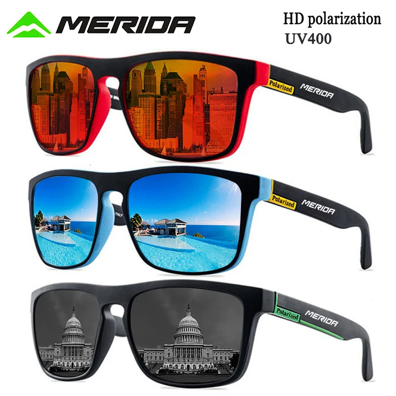 Merida polarized sunglasses are suitable for mens and womens driving glasses fishing sunglasses UV400 golf bicycles MTB road bicycle glasses 241031