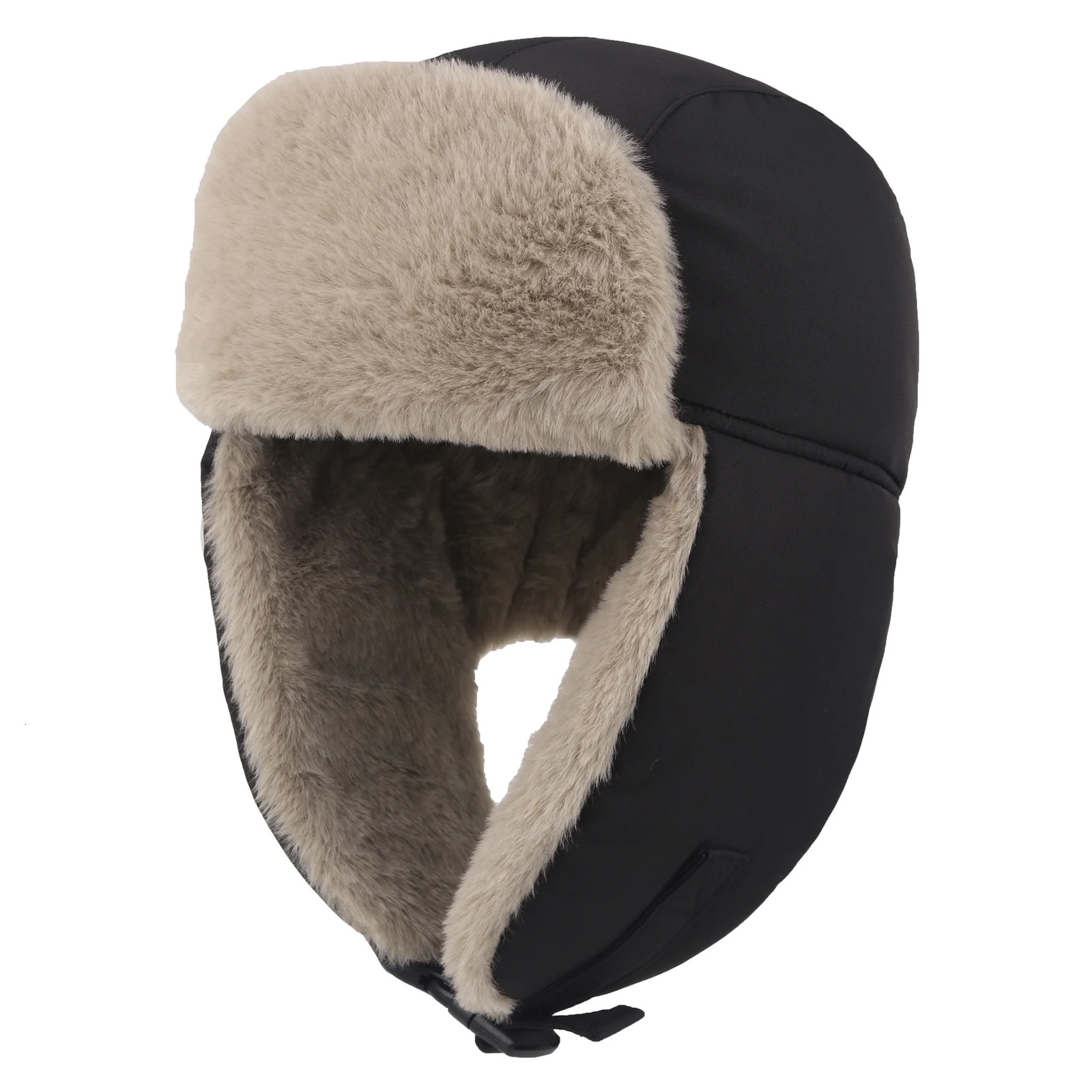 Connectyle thick and warm hunting hat suitable for men women winter Russian hats thick plush lining waterproof Ushanka hunting ski hat 241031