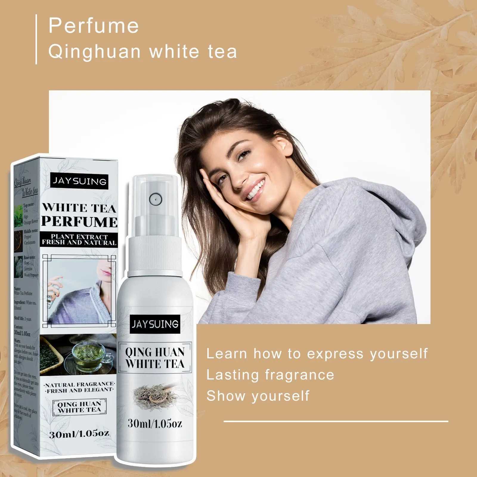 Perfume spray white tea long-lasting perfume oil body fragrance deodorant smell portable pheromone perfumeW241102