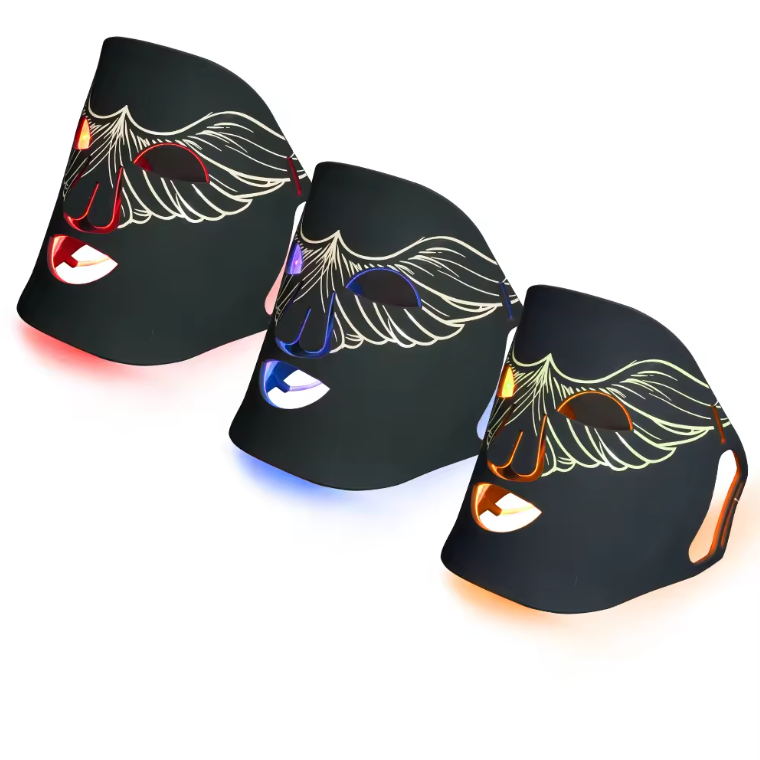 New Trend Beauty Wireless LED Blue Red Infrared Light PDT Photon Therapy Silicon Facial Mask Silicone LED Face Mask