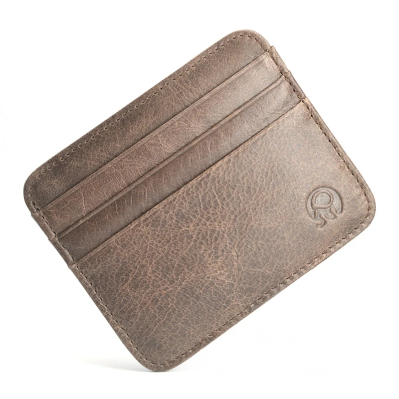Leather 2025 Coin Purse new Card Holder Wallet RFID Blocking Slim Wallet Birthday Gift F3MD