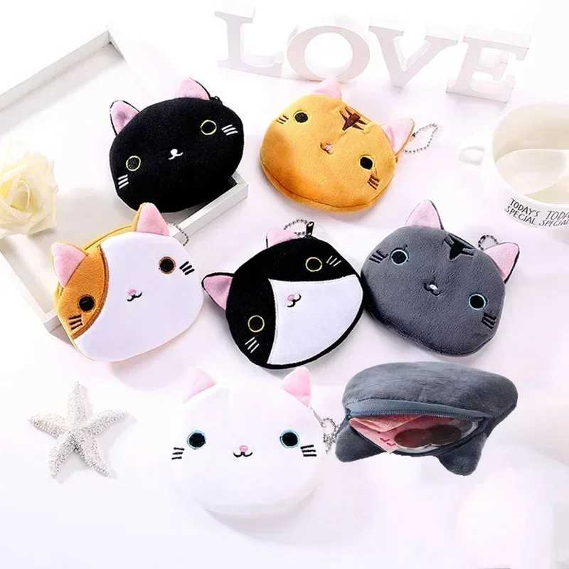 Women Girls Coin Purse Bag Carto Kids Girls Coin Purse Cute Fish Plush Wallet Mini Mey Coin Key Earphe Pouch CaseXJ241111
