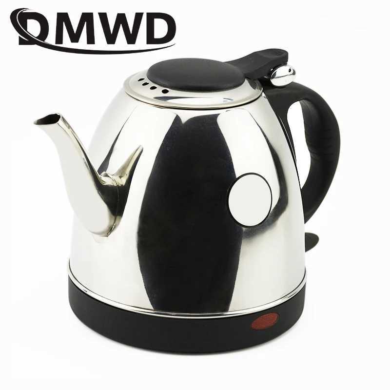 Long mouth electric kettle stainless steel boiler hot beverage teapot heater automatic power-off heating cup Y241102