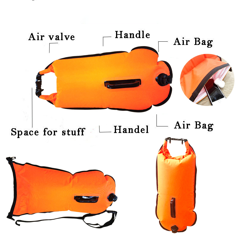 Swimming Buoy 2025 Safety Float Air Dry Bag Iatable Floating Bag Lifesaving Buoy for Water Sport Buoy for new Swimming 20L/28L
