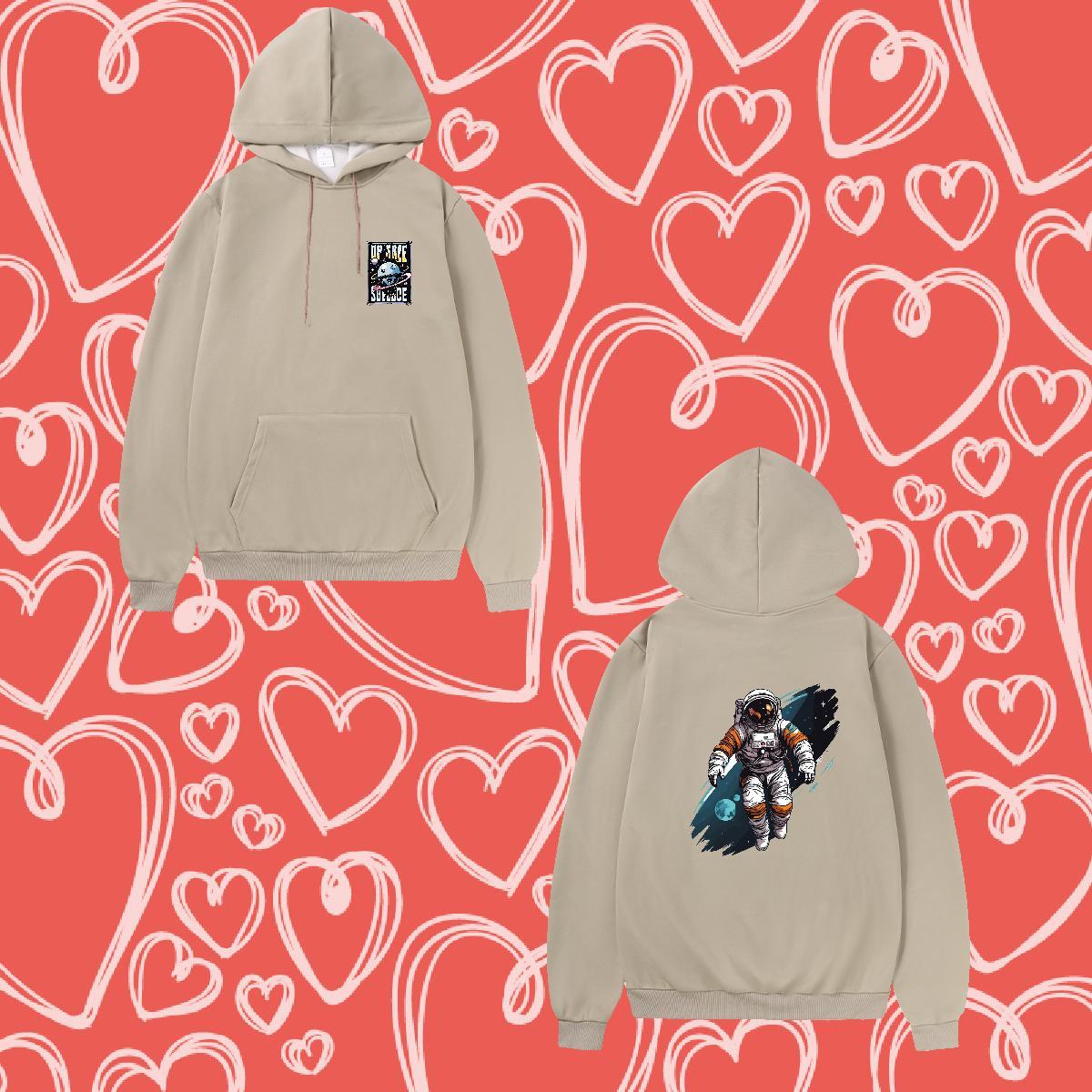 Stylist Hoodie For Woman Oversized 2XL 3XL Loose Couples Hoodie Clothings Velvet Thick Breathable Soft Autumn Winter