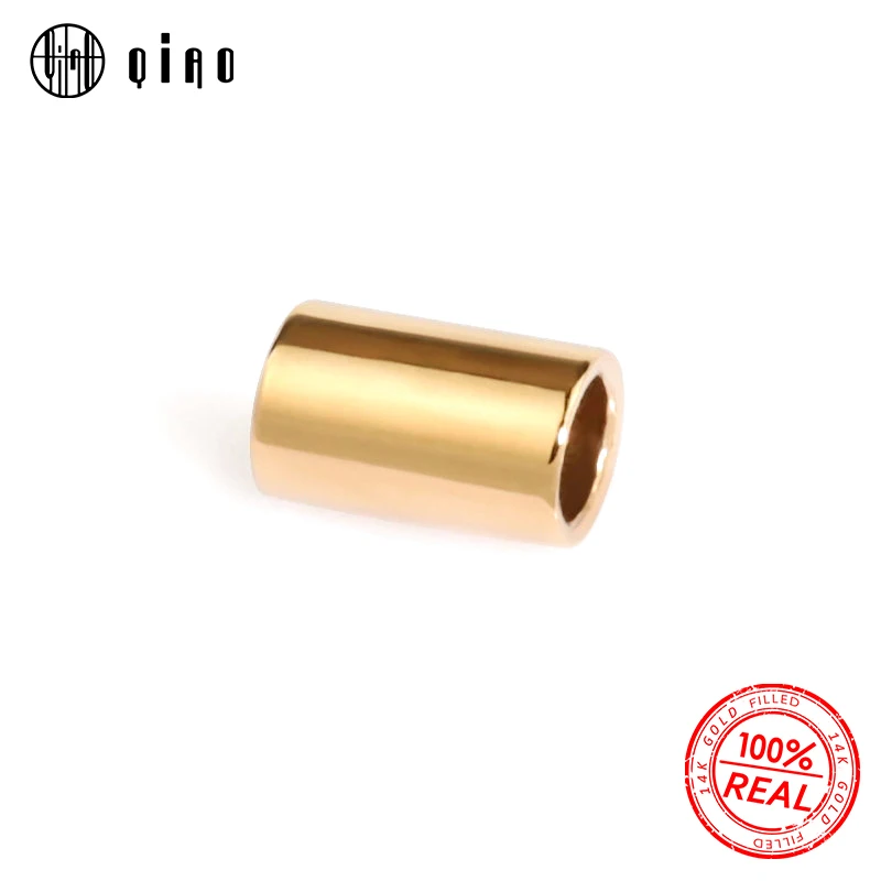 10PCS 14K gold new filled Crimp & End Beads 2025 2mm 1.6mm 14K gold Crimps 14k gold filled End Beads for Jewelry Making Jewelry Findings