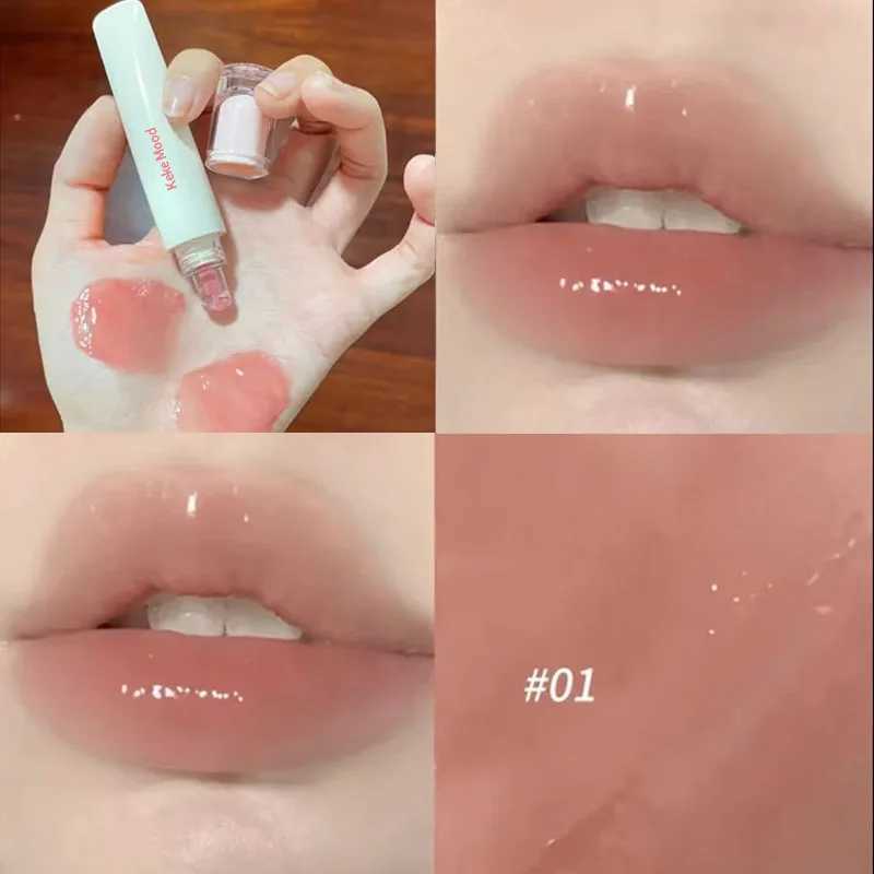 Gel Gloss Coloring Liquid lipstick Crystal Gloss Moisturizing Stickless lipstick Oil Cosmetic Jelly lipstick W241101
