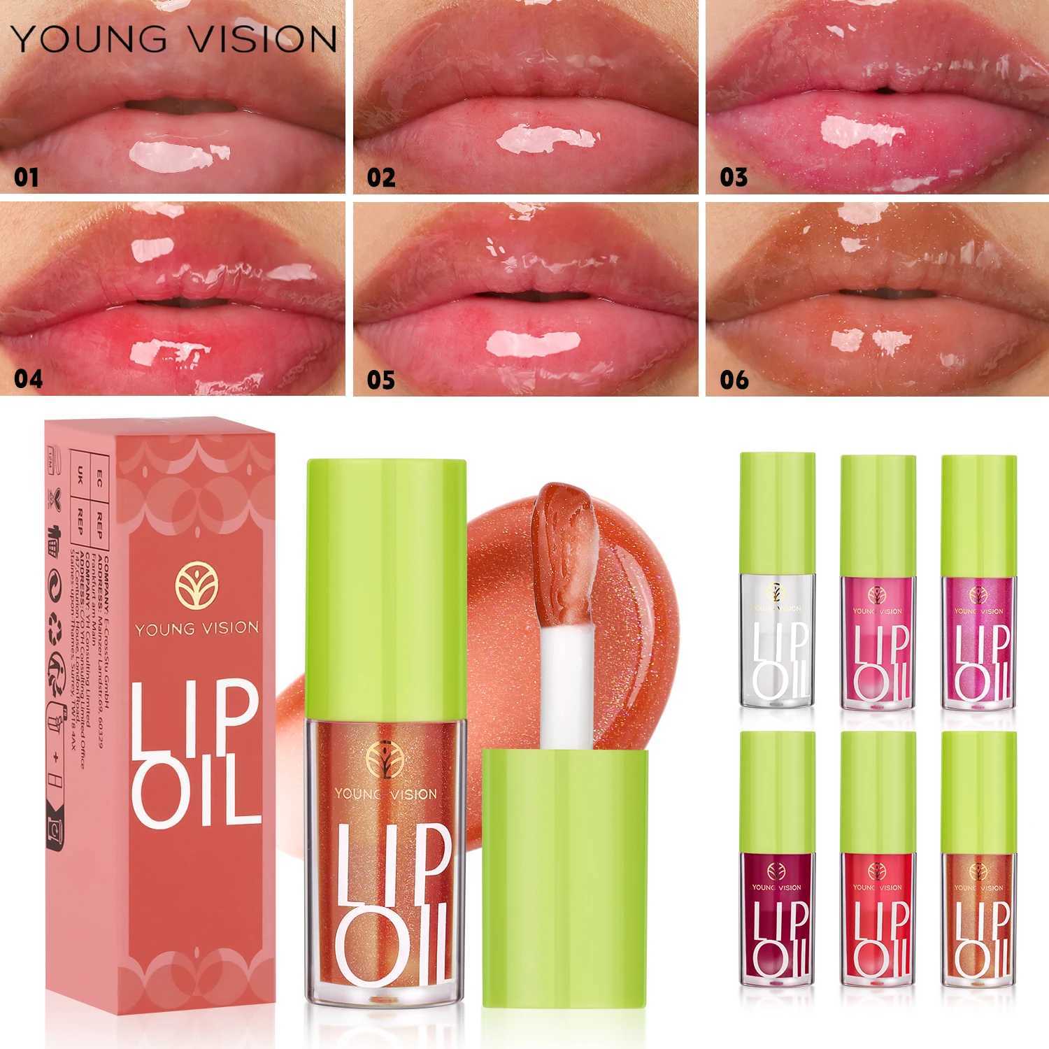 YOUNG VISION transparent lipstick 6 colors can be used for lip moisturizing lipstick lip enhancement lip protection and lip gloss W241101