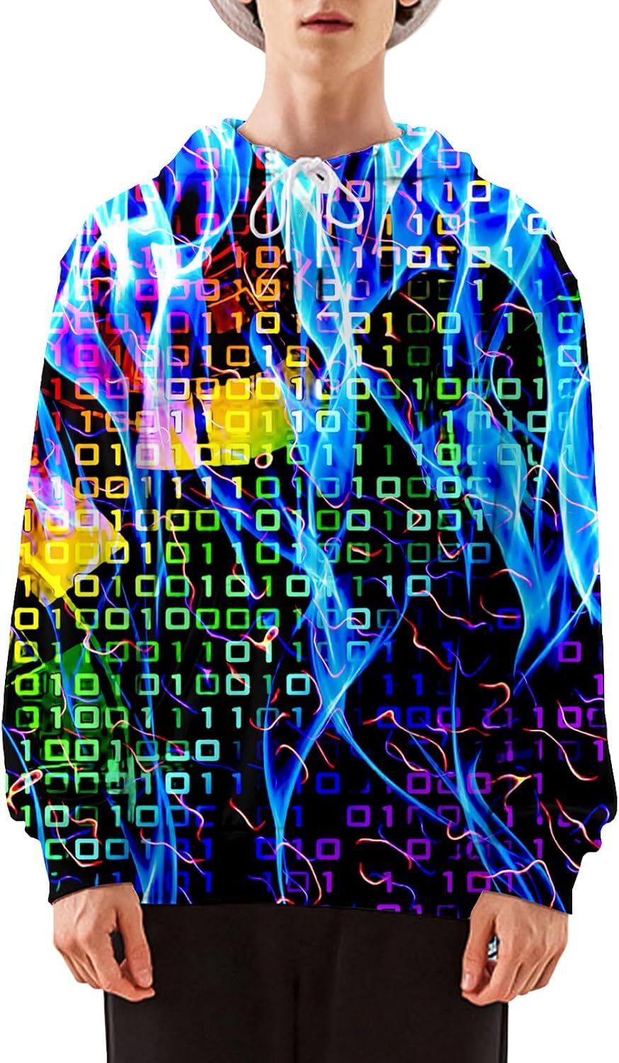 Hoodie for Mens Womens Men Women Fashion Unisex 3D Printed GraphicData vision Pullover Hooded Sweatshirts Pocket Graphic Hoodies sweatshirt Pullover L