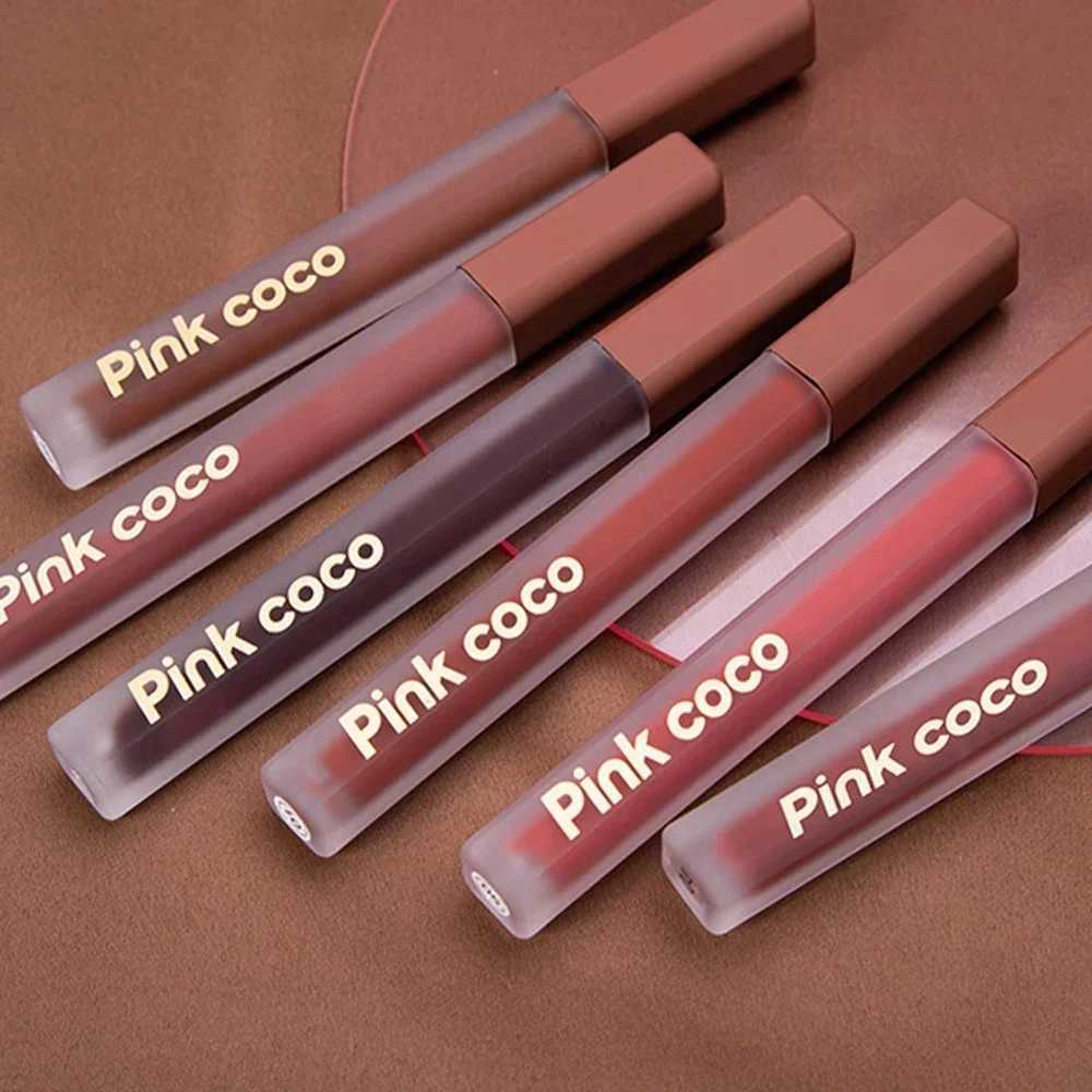 6-color velvet matte lip color waterproof sexy stick free lip color beauty lipstick cheek red tone cosmetics W241101