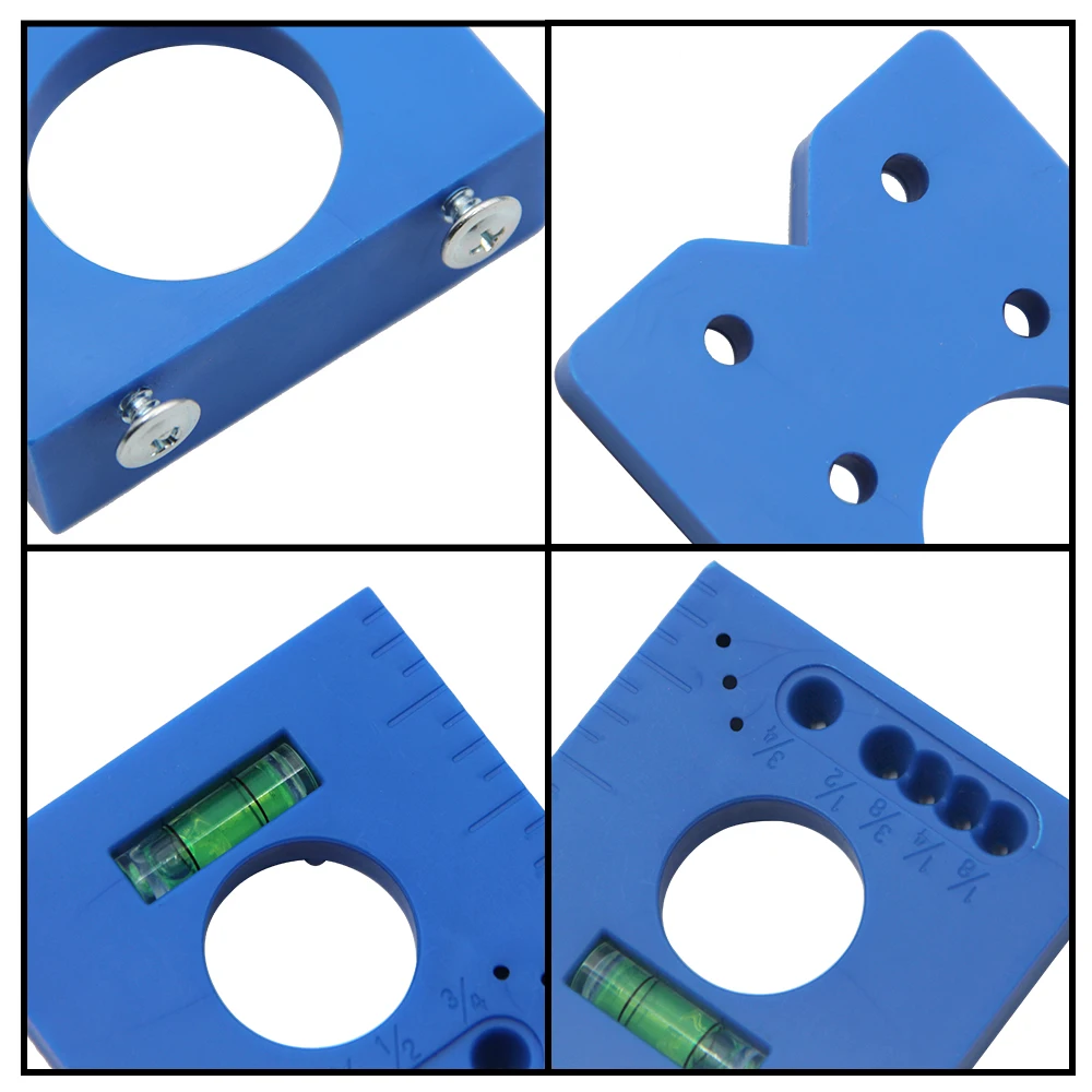 Hinge tapper locator furniture door cabinet 2025 punching portable measuring ruler door and new window horizontal auxiliary tool set