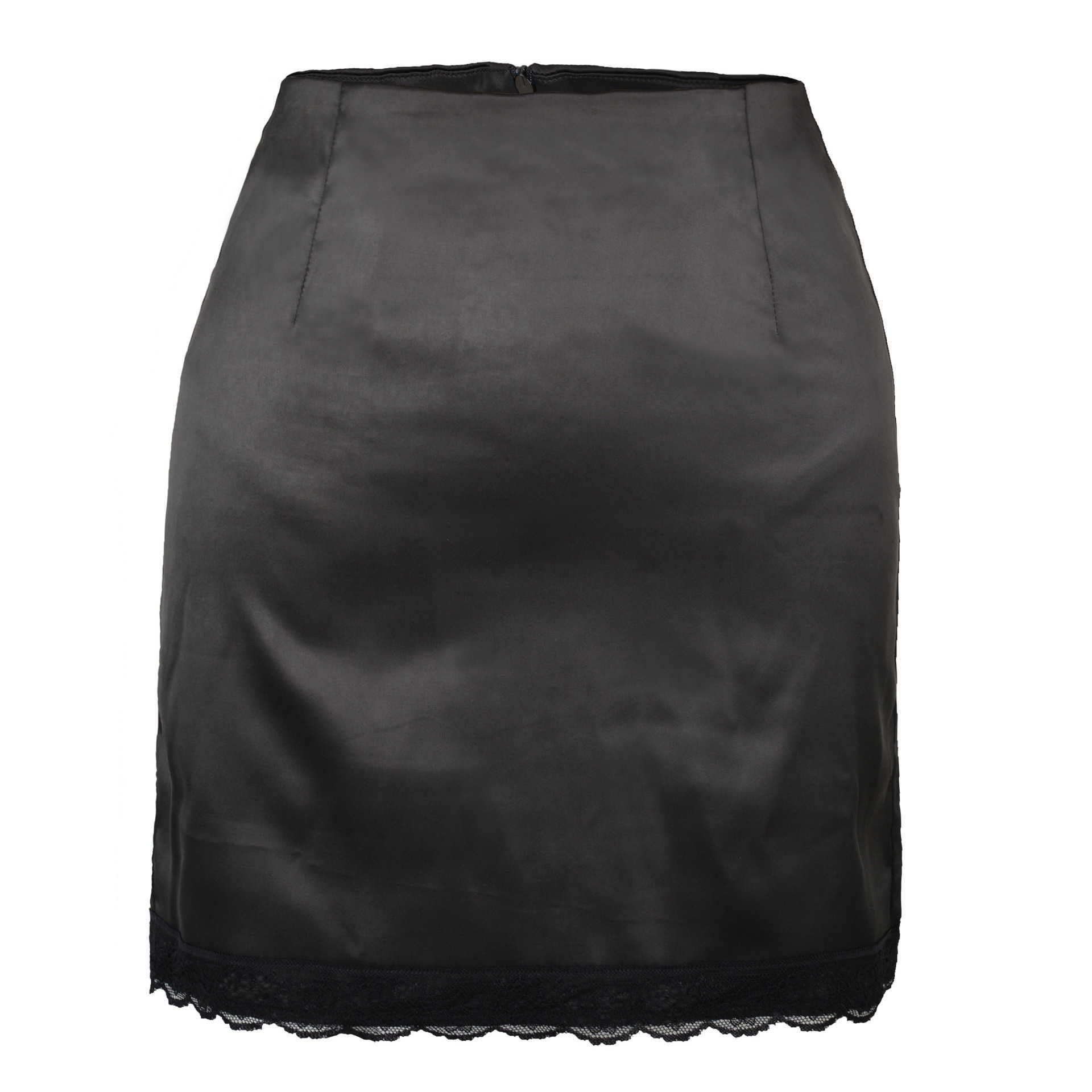 Women Vintage Wrap Hip Skirt WoMens High Waist Solid Color Skirt WoMens Spring And Summer Elastic Satin Length Adult Skirts Lace Sexy Slim Skirt 24102