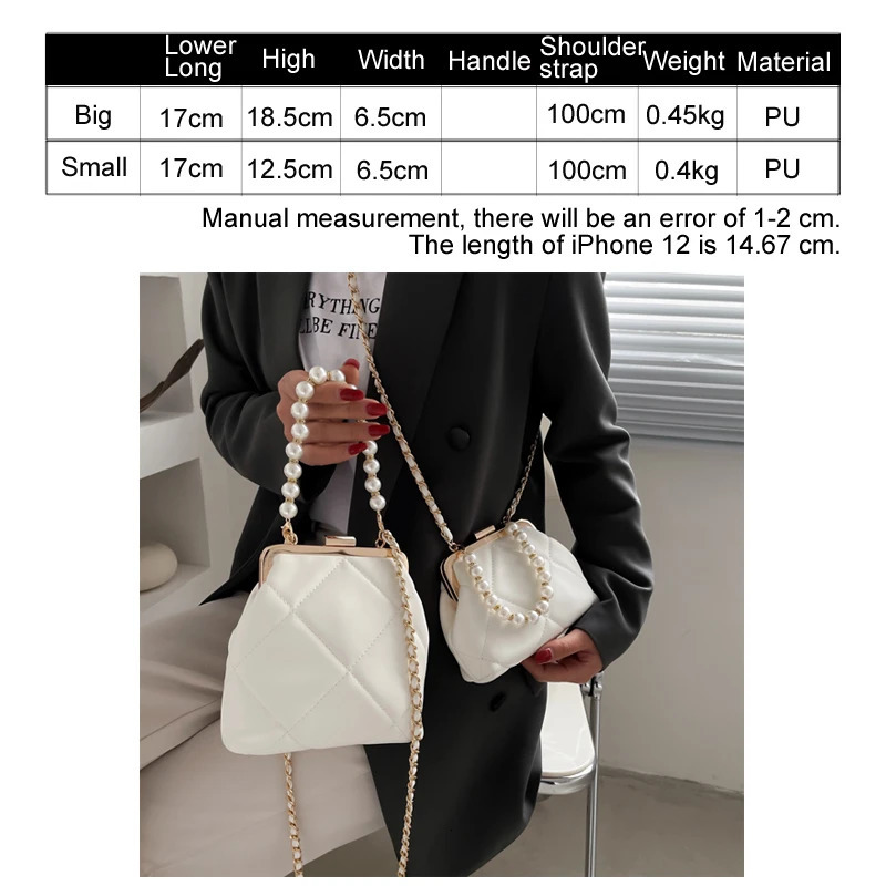 Womens Party Clutch Wedding Cross Bag Handbag Fashion Pearl Clip Bag Evening Handbag Shoulder Bag Summer Beach Bag 241031