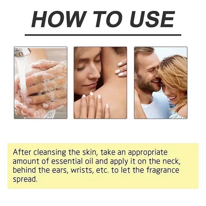 Lasting fragrance and charming womens pheromone flirting perfume used for dating perfume mens alluring roll on essential oilW241102