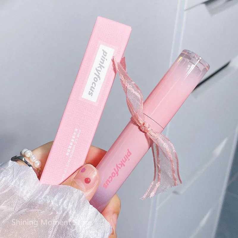 Ice pink moisturizing jelly glass lip color glossy transparent mirror lip color long-lasting moisturizing and bright lip color W241101
