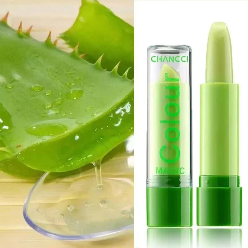 Aloe lipstick Temperature change lipstick Long lasting waterproof nourishing lipstick Korean cosmetics 241031