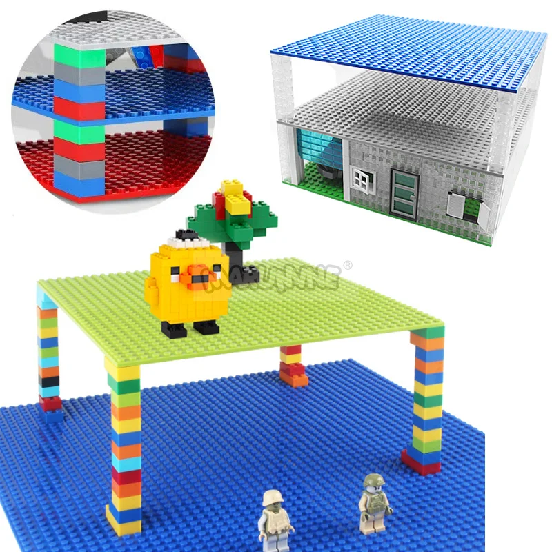 Marumine Duoble-sided Baseplate 32x32 16x32 16x16 MOC Bricks Base Plate Building Blocks Parts Accessories Compatible with 3811