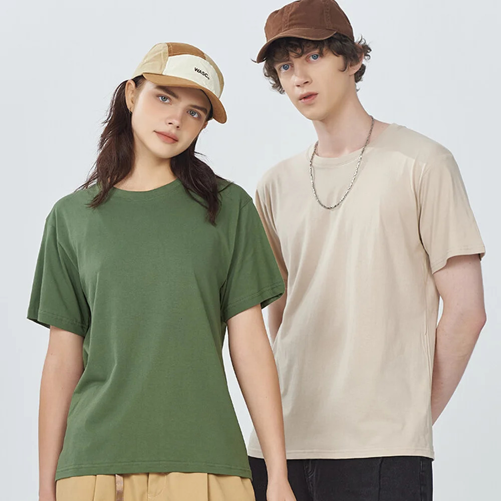 180Gsm 100 Cotton Short Sleeve Tops Tee Custom Order Choice Yourself Unisex ONeck Men TShirt Plus Size S6XL 240315