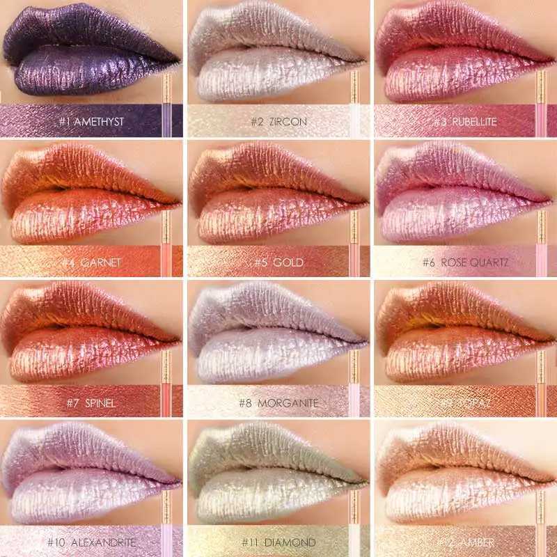 FOCALLURE 12 color chameleon lip gloss matte long-lasting bright moisturizing liquid lipstick beauty lipstick cosmetics W241101
