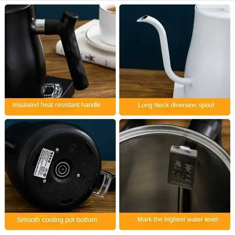 Gooseneck electric kettle handmade brewing teapot heated water bottle large capacity power-off protection portable travel kettle Y241102