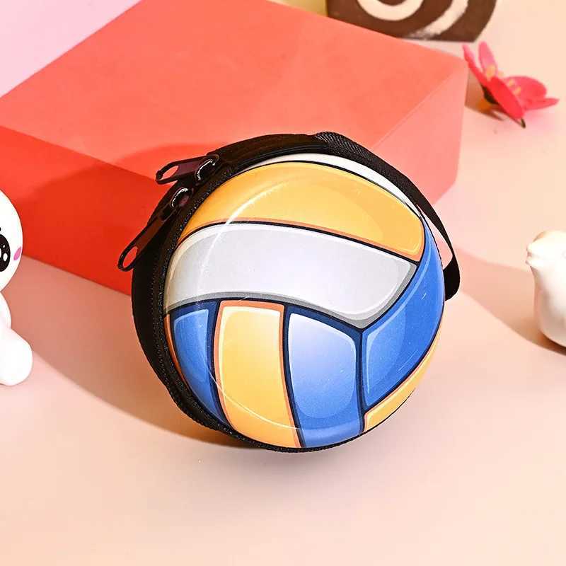 Creative Ball Pattern Coin Purse for Kid Boys Girls Small Gift Fi Change Purses Mini Wallets Zipper Storage BoxXJ241111